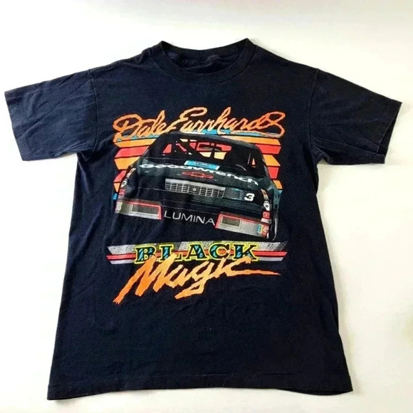 Nascar Other - Vintage 1990 Dale Earnhardt Nascar Black Magic Tee